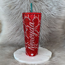 Load image into Gallery viewer, CUSTOM ORDER 24oz. Blinged Tumbler