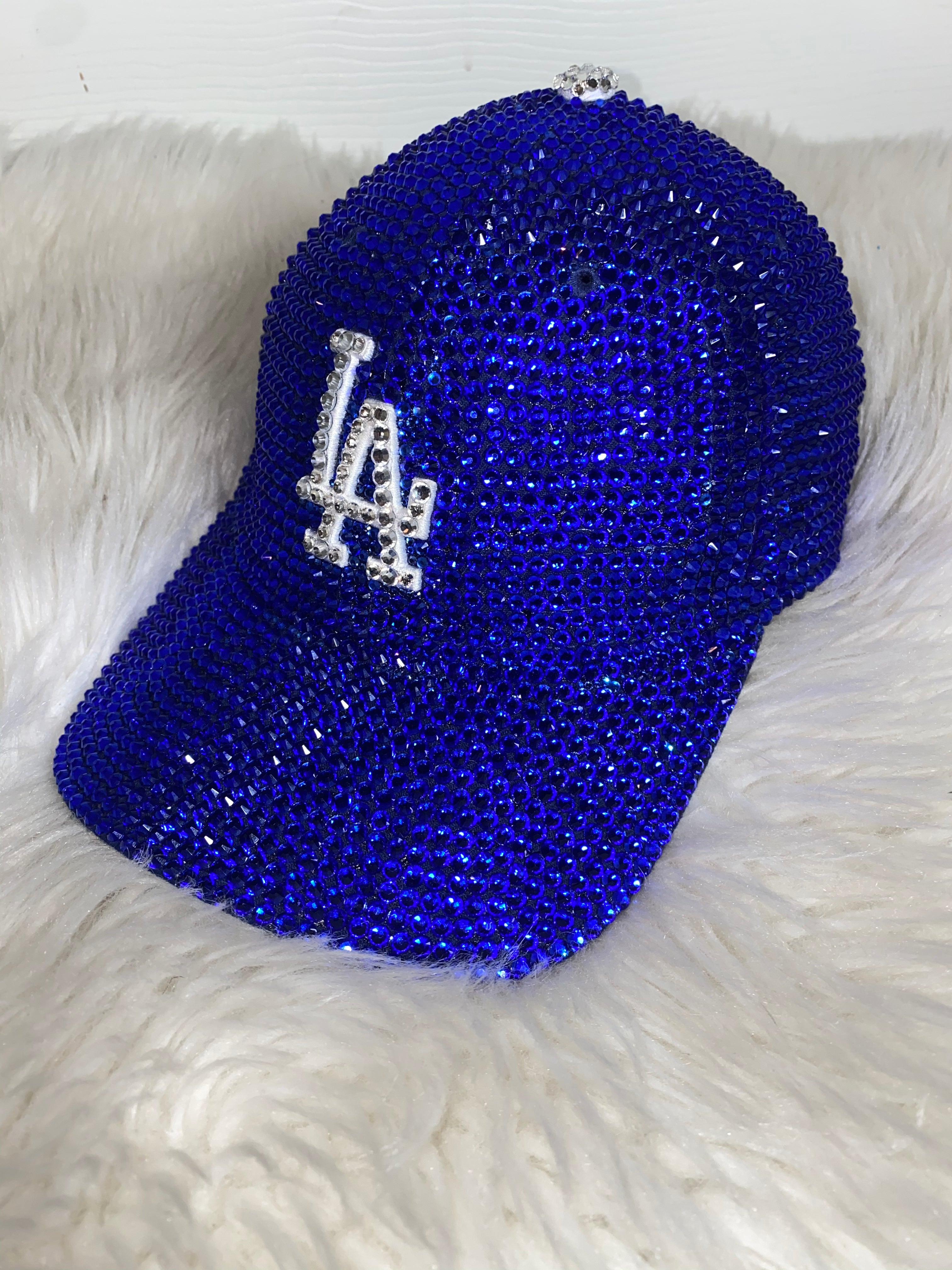 LA Dodgers Blinged Dad Cap - BLUE